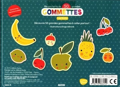 Mes 50 gommettes : les fruits