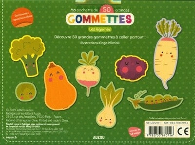 Mes 50 gommettes : les légumes