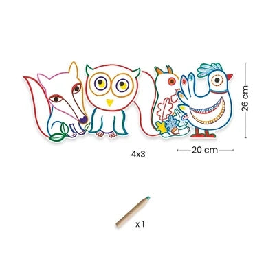 Coloriage à révéler
