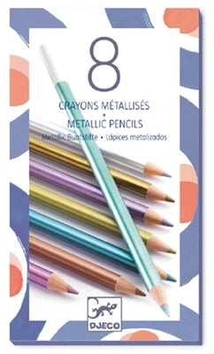 8 crayons métalliques