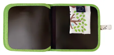 Cahier ardoise avec 4 craies - Forêt