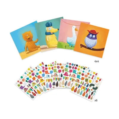 Créer avec des stickers Animaux