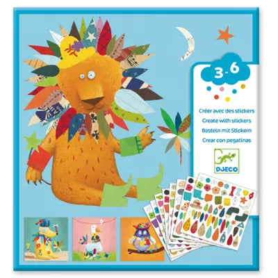 Créer avec des stickers Animaux