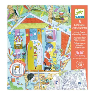 Coloriages surprises Les cabanes de Nina