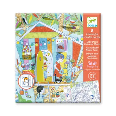 Coloriages surprises Les cabanes de Nina