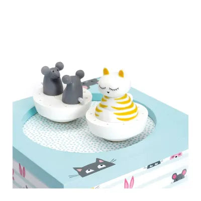 Boite à musique Dancing Chat & Souris