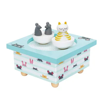 Boite à musique Dancing Chat & Souris
