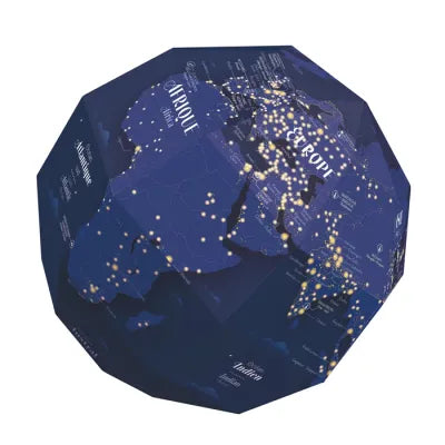 Globe à construire phosphorescent LA TERRE LA NUIT