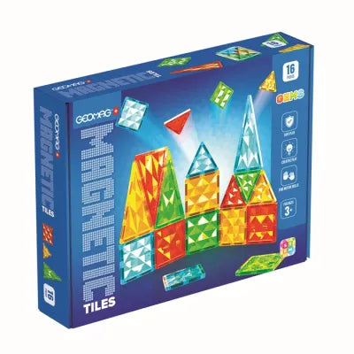 Magnetic Tiles Gems 16 Pezzi