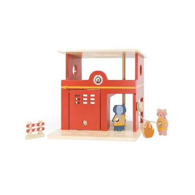 Caserne de pompiers en bois