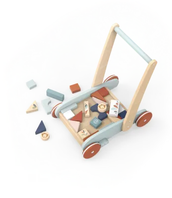 Chariot avec cubes