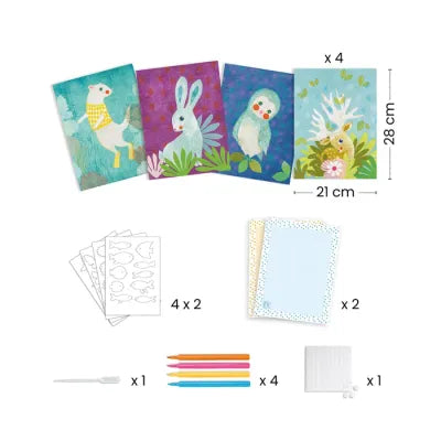 Kit de peinture avec du buvard
