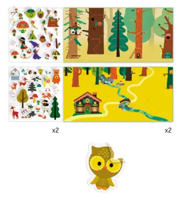 Histoires de stickers La forêt magique