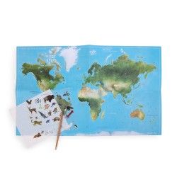 Décalcomanies : Carte du monde