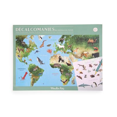 Décalcomanies : Carte du monde
