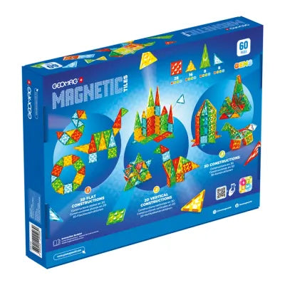 Magnetic Tiles Gems 60 Pezzi