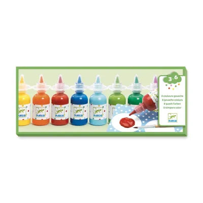 Gouaches - 8 bouteilles