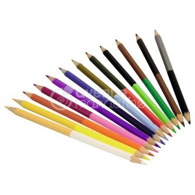 12 crayons à double pointe