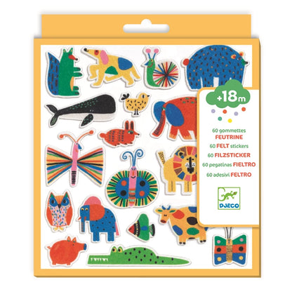 60 Filzsticker Tiere