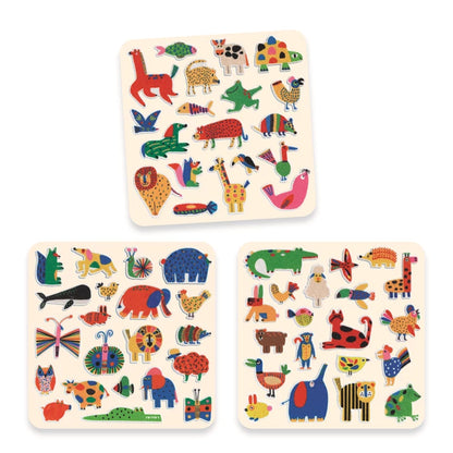 60 Filzsticker Tiere
