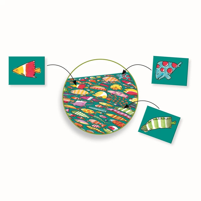 Gioco di osservazione e velocità – Crazy Observation Fishy-Fish