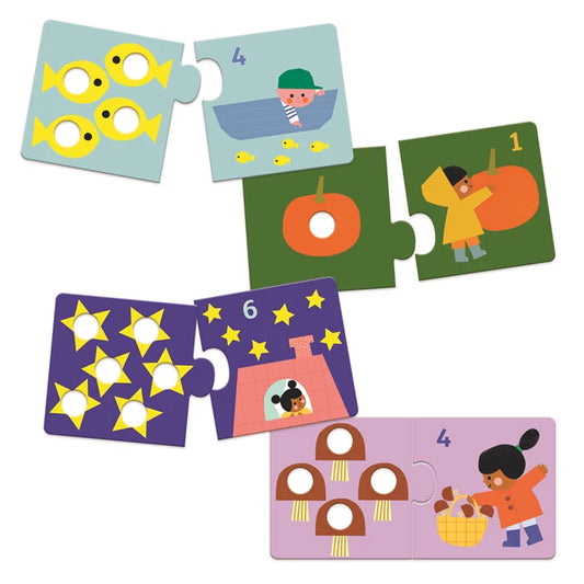 Duo-Puzzles Erste Zahlen