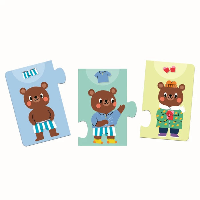 Puzzle Duo Nounours s'habille