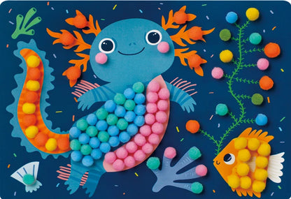 Art der Pompons Axolotl