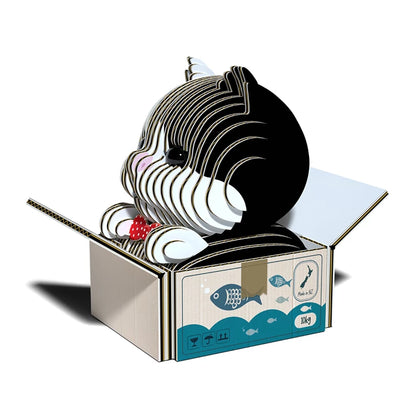 Kit de bricolage 3D Chat Tuxedo