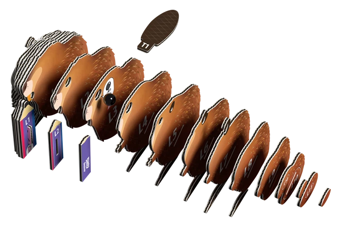 Kit de bricolage 3D Castor