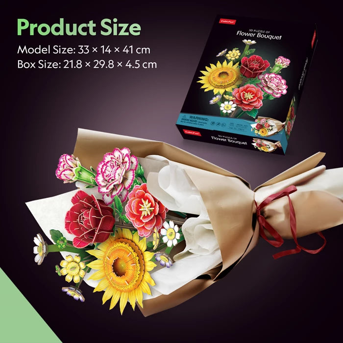 Puzzle 3D Bouquet de fleurs Mix 285 pcs