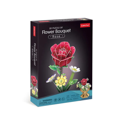 Puzzle 3D Pot de roses 120 pcs