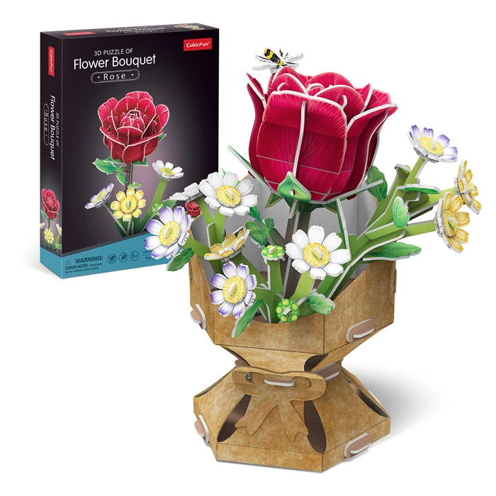 Puzzle 3D Pot de roses 120 pcs