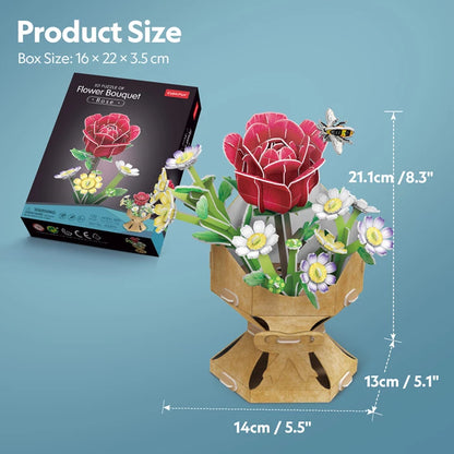Puzzle 3D Pot de roses 120 pcs