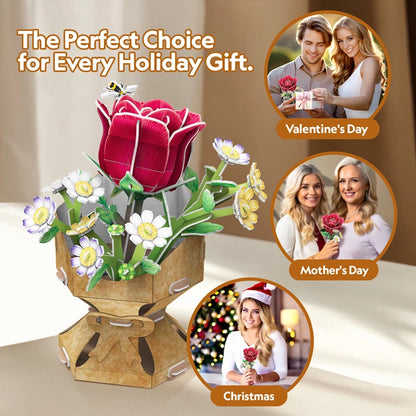 Puzzle 3D Pot de roses 120 pcs