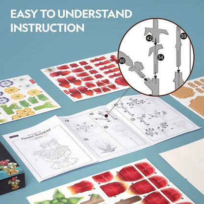 Puzzle 3D Pot de roses 120 pcs