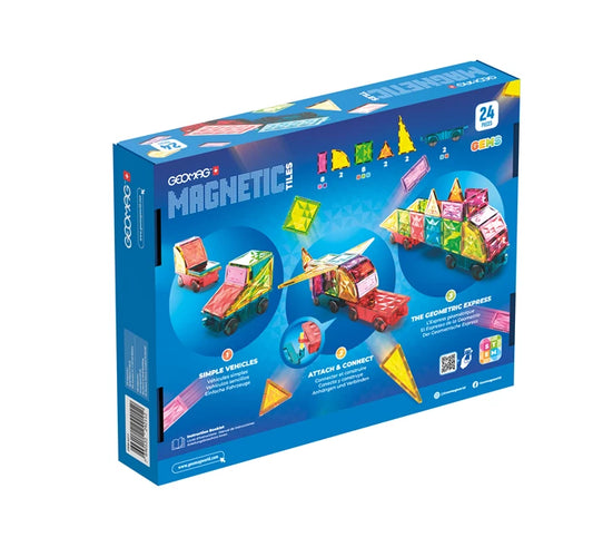 Magnetische Fliesen Edelsteine ​​Fahrzeuge 24 Stück
