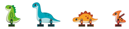 Magnetische Fliesen Edelsteine ​​Dino World