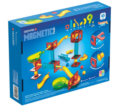 Pista per biglie con tessere magnetiche