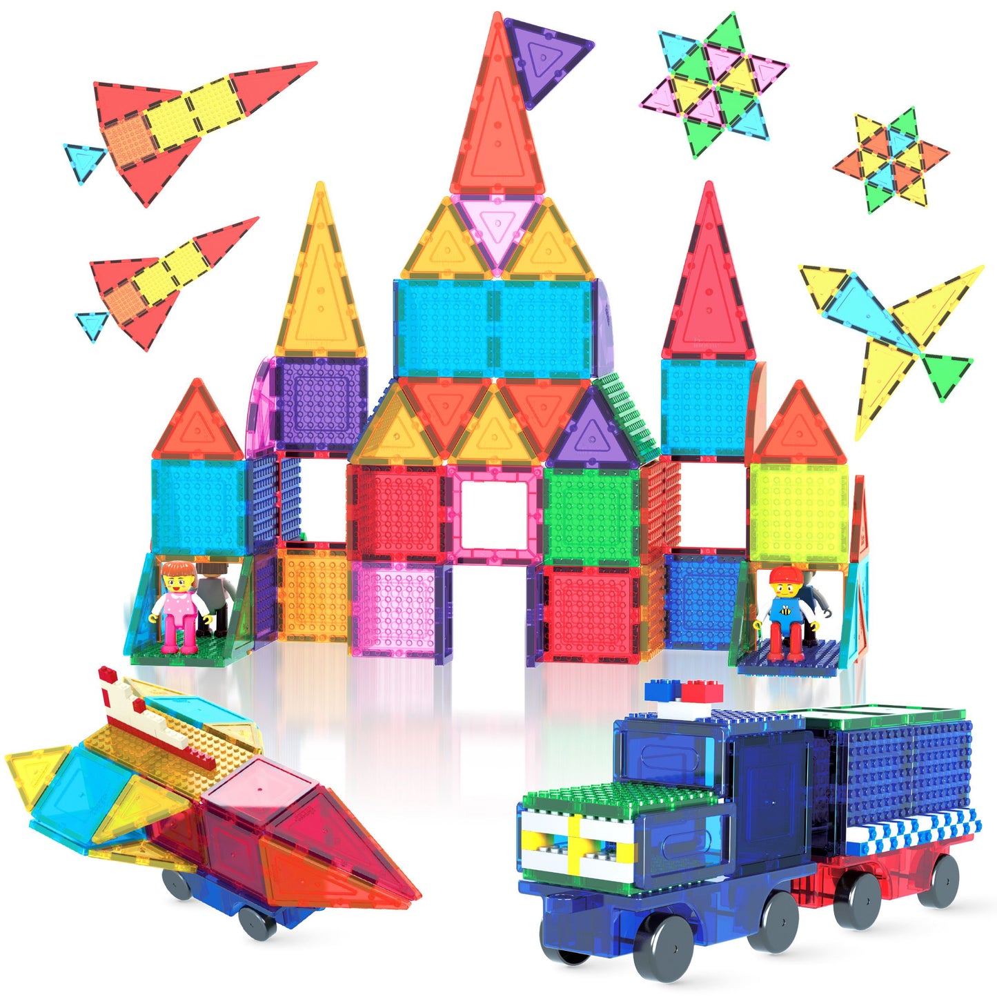 Blocchi magnetici da costruzione - 63 pezzi