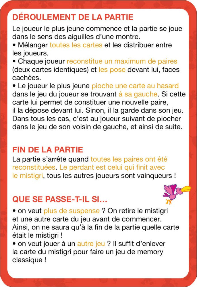 Jeu De Cartes : Mumu Cow Mistigri Chat Alors ! (Französische Version)