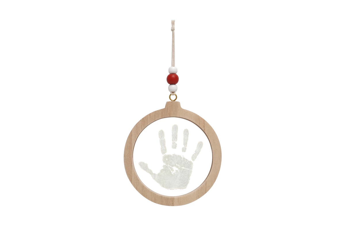 Pallina di Natale impronta del bambino