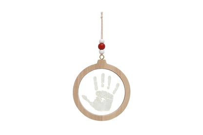 Pallina di Natale impronta del bambino