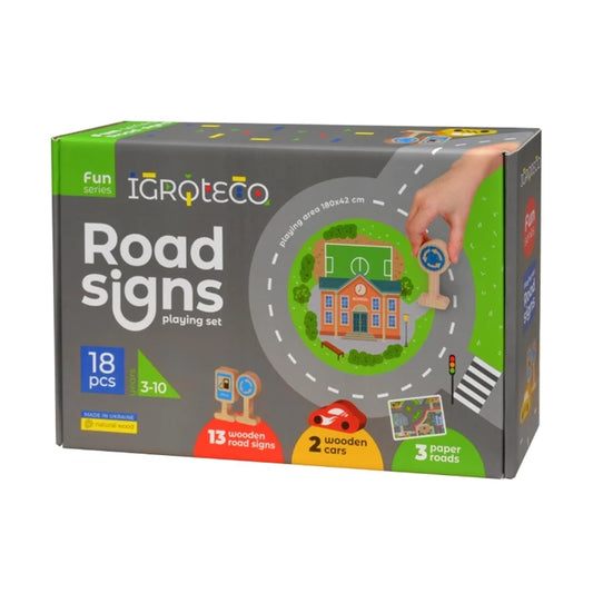 Set De Jeu Panneaux Routiers 18pcs