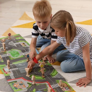 18-teiliges Straßenschild-Spielset