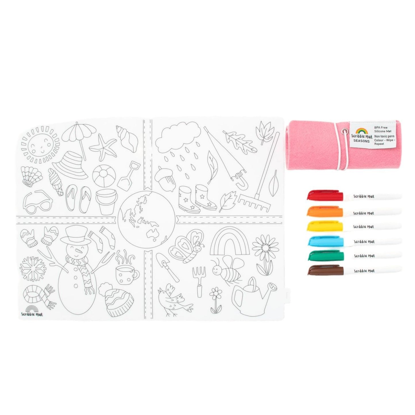 Scribble Mat – Die Jahreszeiten