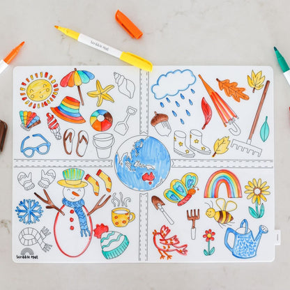 Scribble Mat – Die Jahreszeiten