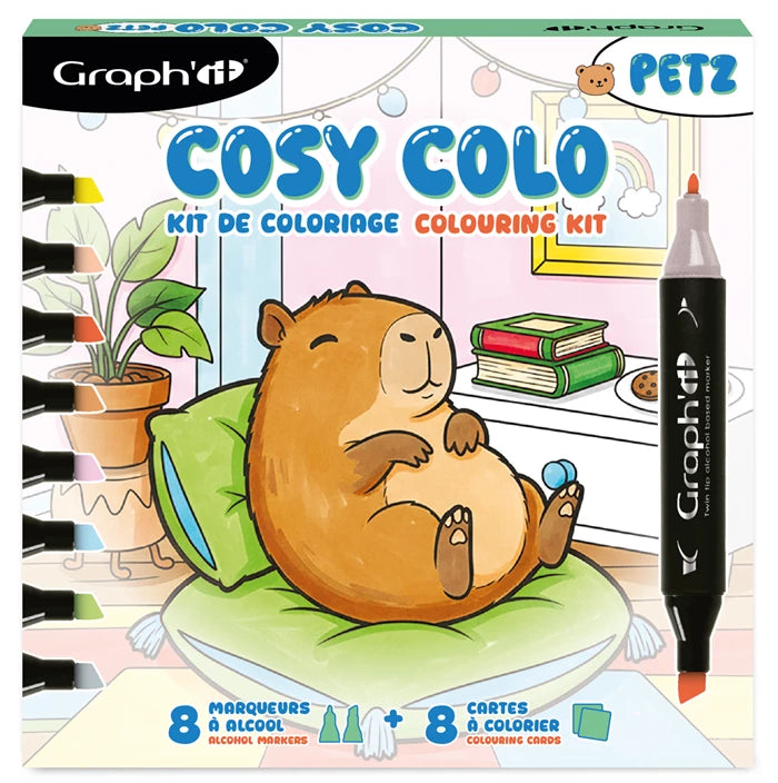 Graph'it Coloring Kit Cosy Time Petz