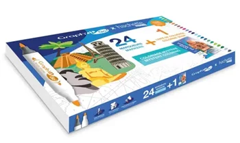 Graph'it go set de 24 marqueurs + livre Hachette - Tour du monde (Französische Version)