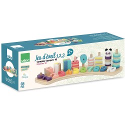 Jeu de numération en bois, 1-2-3 Sous la Canopée